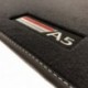 Tapetes Audi A5 F5A Sportback (2017 - atualidade) veludo logo