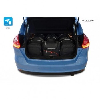 Kit de mala sob medida para Ford Focus MK3 3 ou 5 portas (2011 - 2018)