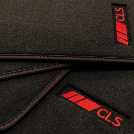 Tapetes Mercedes CLS C218 Coupé (2011 - 2014) veludo redline