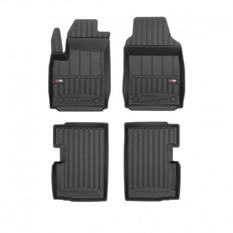Tapetes Premium tipo balde de borracha para Fiat 500 hatch (2007 - )