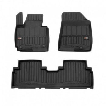 Tapetes 3D de borracha Premium tipo balde para Kia Carens IV minivan (2013 - 2019)