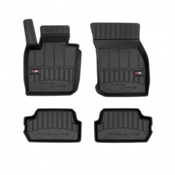 Tapetes tipo balde de borracha Premium para Mini Cooper III hatch , 3 portas (2014 - 2023)