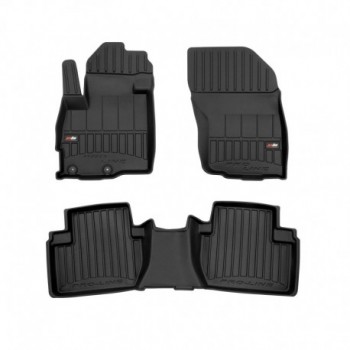 Tapetes 3D de borracha Premium tipo balde para Mitsubishi Outlander II suv (2006 - 2012)