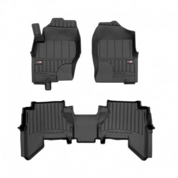 Tapetes 3D de borracha Premium tipo balde para Nissan Pathfinder III suv (2005 - 2014)