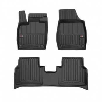 Tapetes 3D de borracha Premium tipo balde para Skoda Enyaq iV crossover (2020 - )