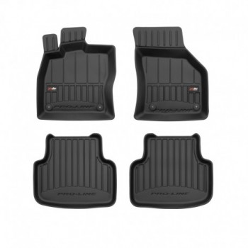 Tapetes 3D de borracha Premium tipo balde para Skoda Octavia III (2012 - 2019)