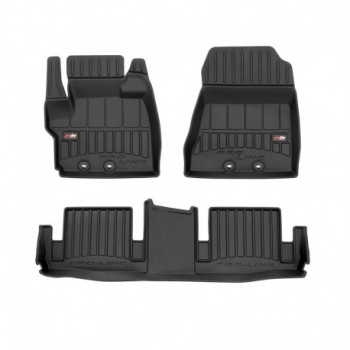 Tapetes 3D de borracha Premium tipo balde para Toyota IQ hatch (2008 - 2016)