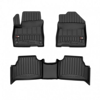 Tapetes 3D feitos em borracha Premium para Hyundai Kona crossover (2017 - 2022)