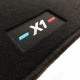 Tapetes BMW X1 U11 (2022-atualidade) personalizados com logotipo bordado