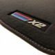 Esteiras Do Assoalho Do Carro Velour Logo Para BMW X2 U10 (2024-)