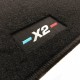 Tapetes BMW X2 F39 (2018-2023) personalizados com logotipo bordado